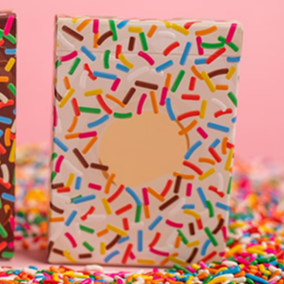 [CLEARANCE] Papa Leon's Wicked Donuts Vanilla Glazed Gilded Holographic Sprinkles Playing Cards