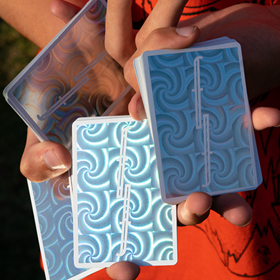 Fontaine: Spiral Holographic Playing Cards