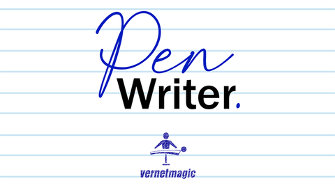 PEN WRITER Red (Gimmicks and Online Instructions) by Vernet Magic - Trick