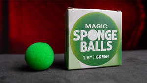 Magic Sponge Balls 4PK GREEN 1.5" by Murphy's Magic