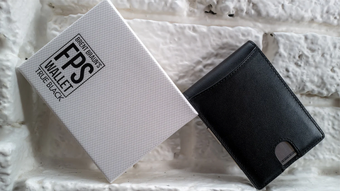 FPS Wallet True Black Leather (Gimmicks and Online Instructions) by Magic Firm - Trick