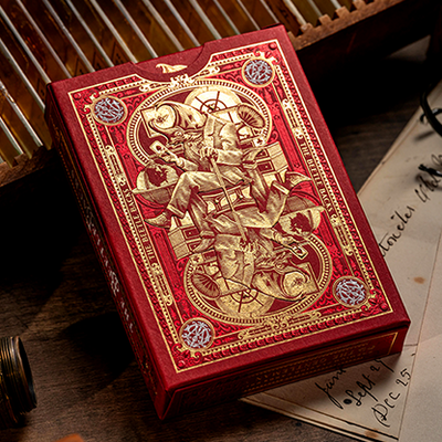 The Beetle Backs (Crimson Edition) Playing Cards