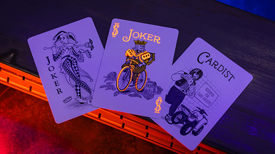 Bicycle Neon Solar-Orange Rider Back Playing Cards