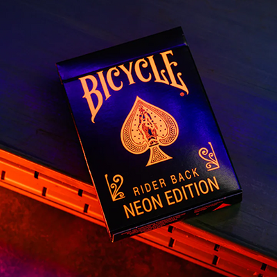 Bicycle Neon Solar-Orange Rider Back Playing Cards