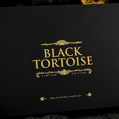 Black Tortoise Black Gold Box Set by Ark Playing Cards