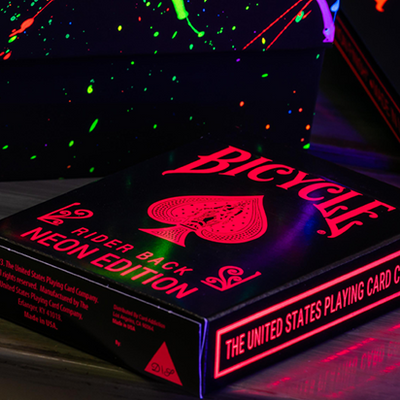 Bicycle Star-Fire Pink Neon Playing Cards