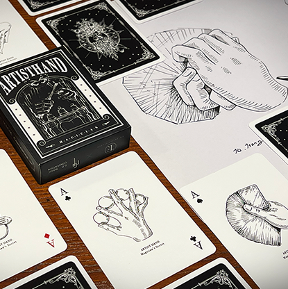 Artist Hand Playing Cards