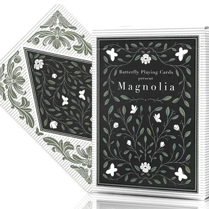 Magnolia White Playing Cards