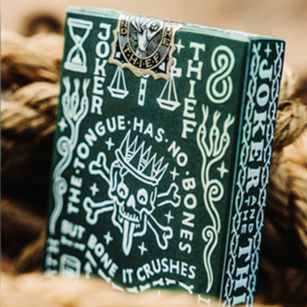 JT Crown (Green) Playing Cards by Joker and the Thief