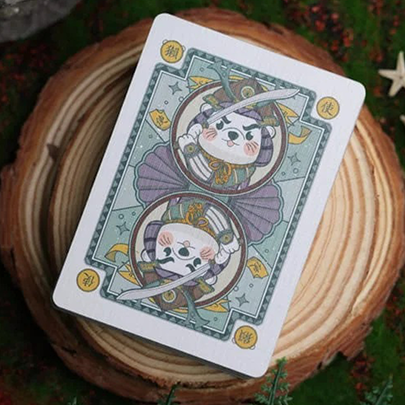 Samurai Otter Playing Cards - MIZU Edition (Standard blue) Playing Cards