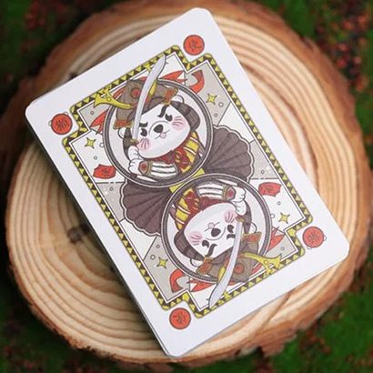 Samurai Otter Playing Cards - Hono Edition (Standard red) Playing Cards