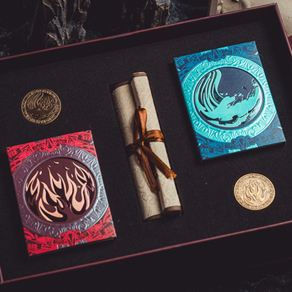 Atlantis (Water and Fire) Limited Gilded 2 Decks Set Playing Cards