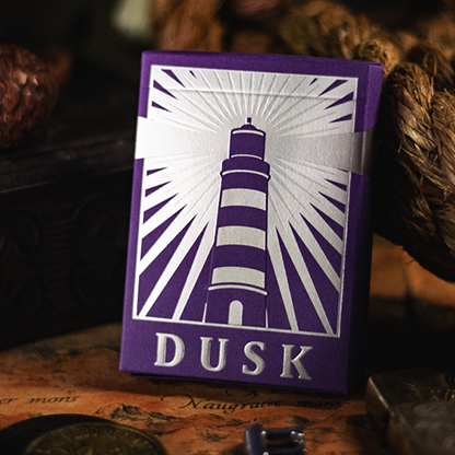 Lighthouse Dusk Playing Cards by EmilySleights