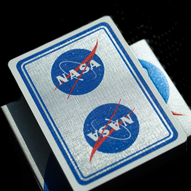 NASA Foil Meatball Logo Playing Cards