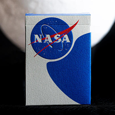 NASA Foil Meatball Logo Playing Cards