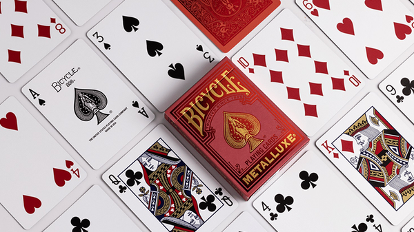 Bicycle Metalluxe Red Playing Cards by US Playing Card Co.