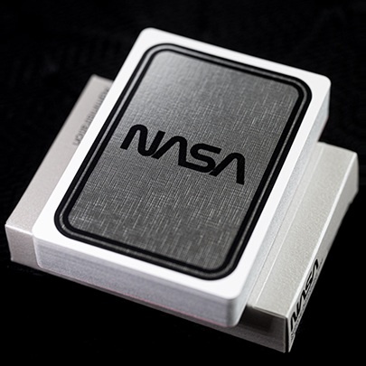 Silver Foil NASA Worm Playing Cards