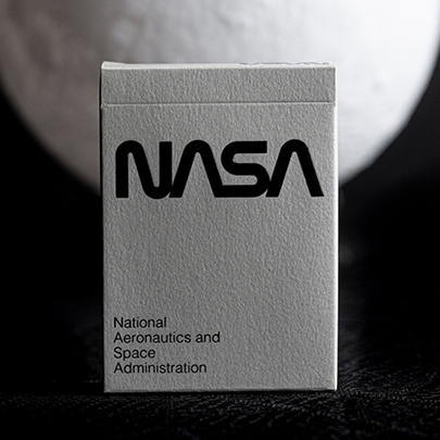 Silver Foil NASA Worm Playing Cards