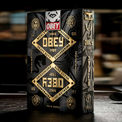 Obey Gold Edition Playing Cards by theory11
