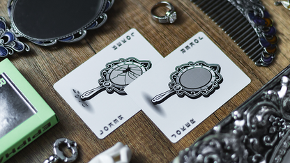 Reflections Epiphany (Green) Playing Cards by Emily Sleights