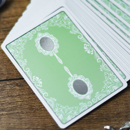 Reflections Epiphany (Green) Playing Cards by Emily Sleights