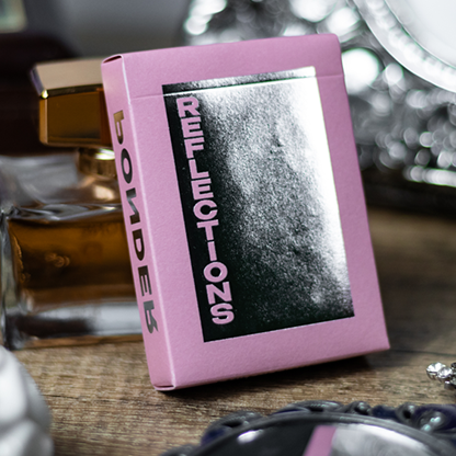 Reflections Ponder (Pink) Playing Cards by Emily Sleights