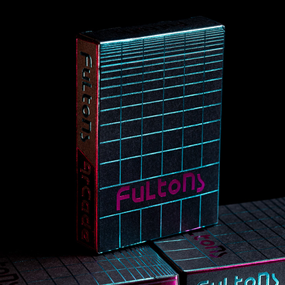 FULTONS Arcade TRON Edition Pink and Blue Foil Playing Cards