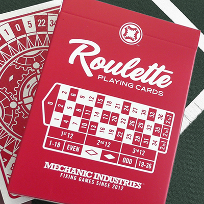 Roulette (Red) Playing Cards by Mechanic Industries
