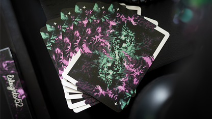 Gilded Nebula Stellar Purple Playing Cards(purple star)