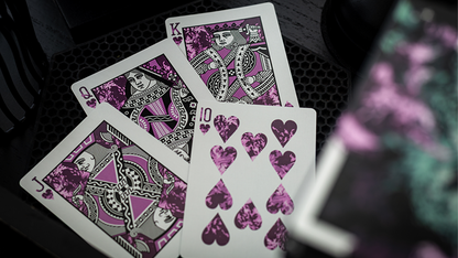 Gilded Nebula Stellar Purple Playing Cards(purple star)