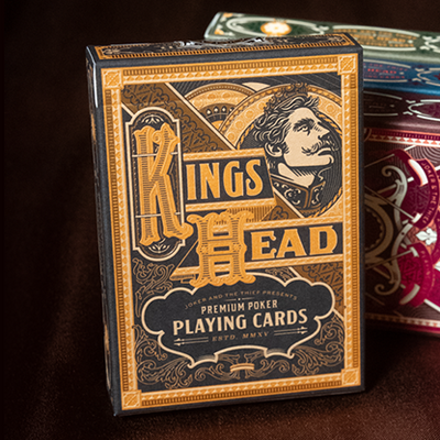 King's Head (Black and Gold Foil) Playing Cards  by Joker and the Thief