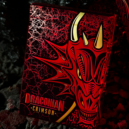 Draconian Crimson Playing Cards by Midnight Cards