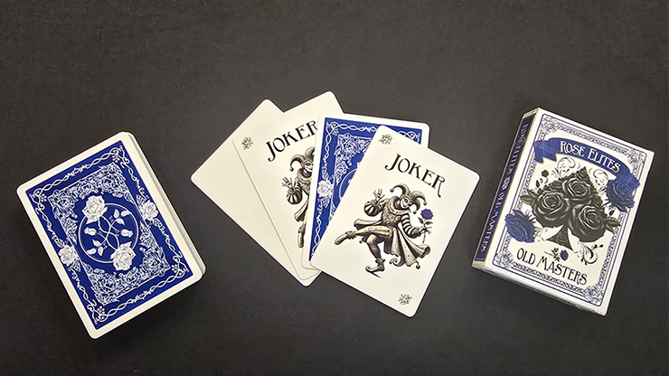 Rose Elites - Old Masters (Blue) Playing Cards