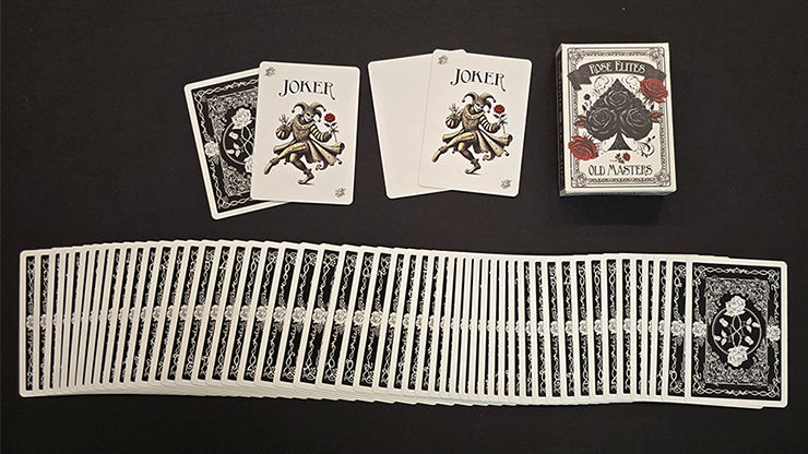 Rose Elites - Old Masters (Black) Playing Cards
