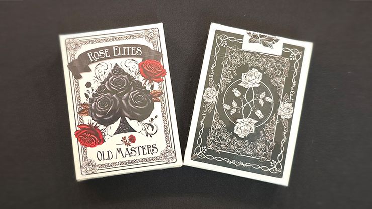 Rose Elites - Old Masters (Black) Playing Cards