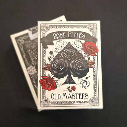Rose Elites - Old Masters (Black) Playing Cards
