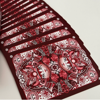 Neko Samurai (Red) Playing Cards