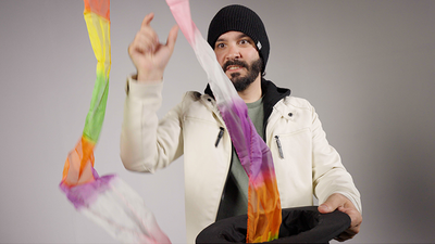 PRO SILK LARGE RAINBOW STREAMER 3.5 foot X 4 inch by Murphy's Magic
