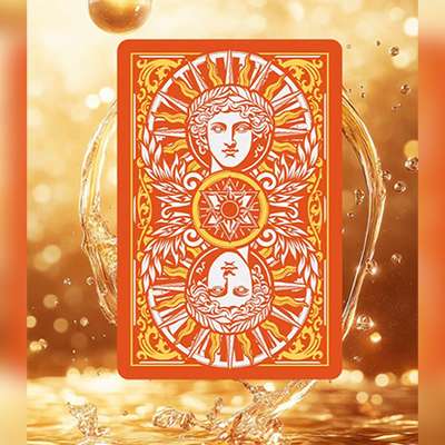 Sun God Greek Mythology Themed Orange Edition Playing Cards