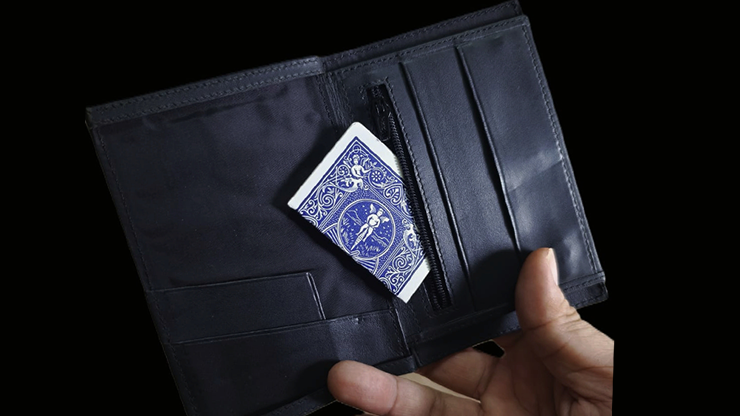 Mini Bombshell Wallet (Black Smooth) by CAHYO