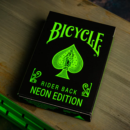 Bicycle Neon Rider Back Green-Glo Deck Playing Cards