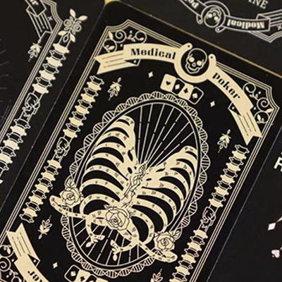 Medical Poker (Black) Playing Cards