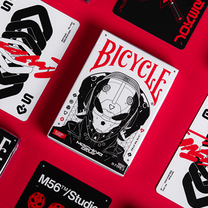 Bicycle Machine56 R-TYPE/3 White Playing Cards by RunIt Decks