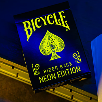 Bicycle Neon Rider Back Yellow/Starburst Playing Cards