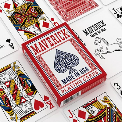 Maverick Made in the USA (Red) Playing Cards