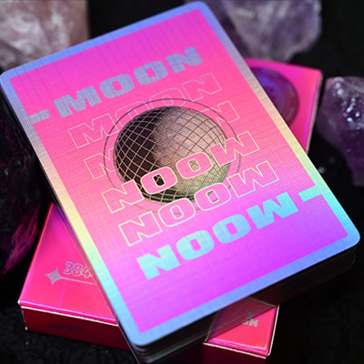 Moon (Pink Holo) Playing Cards