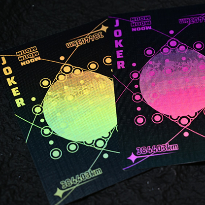 Moon (Black Holo) Playing Cards