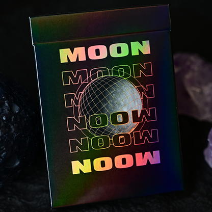 Moon (Black Holo) Playing Cards