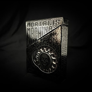Black Metallic Foil Mortalis Machina Edition Playing Cards
