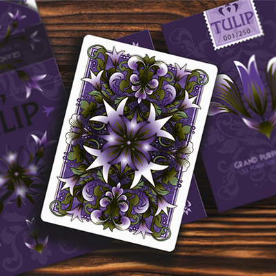 Grand Tulip Purple Playing Cards by Dutch Card House Company
